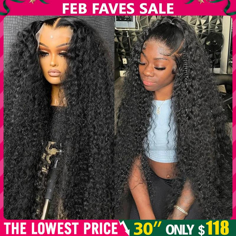 Bling Hair Deep Wave Lace Frontal Wig Transparent 13X4 13X6 HD Lace Frontal Human Hair Wigs Curly Human Hair Lace Frontal Wigs for Women Tiktokshopholidayhaul