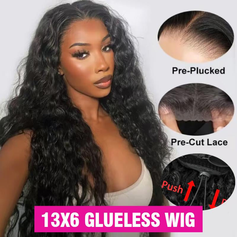 Bling Hair Deep Wave Lace Frontal Wig Transparent 13X4 13X6 HD Lace Frontal Human Hair Wigs Curly Human Hair Lace Frontal Wigs for Women Tiktokshopholidayhaul